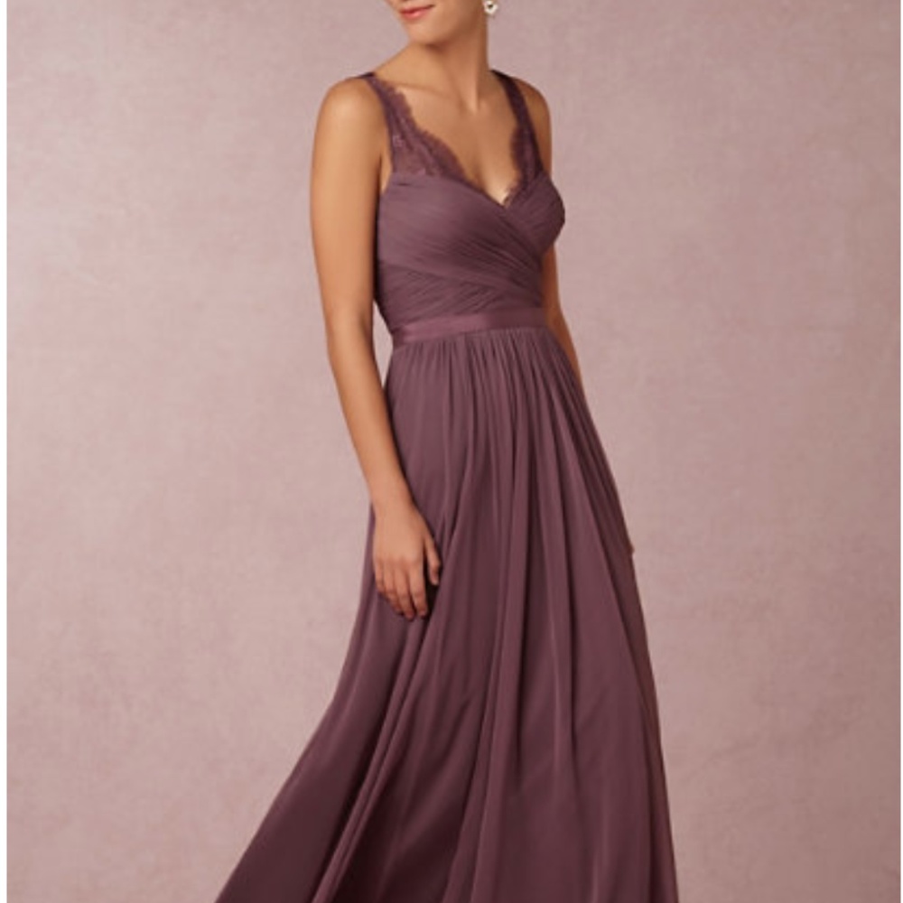 BHLDN Nouvelle Fleur Antique Orchid  Dress Size 2